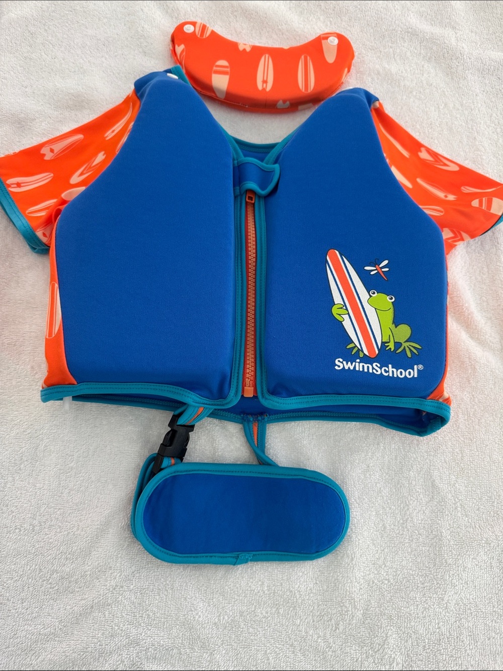 Swim School Deluxe Child’s Swim Vest with Neck Support.